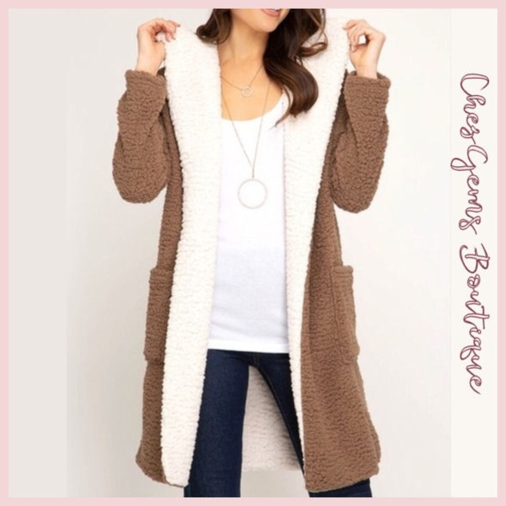 Armor Adore - SALE ! NWT Double Jumbo Fleece COAT Long,  NEW M